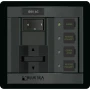 Blue Sea Systems 360 Panel System AC Source Selection Panel, 2 Sources, Raised Rocker