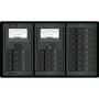 Blue Sea Systems 360 Panel System Branch Circuit Breaker Panel, 12V DC, 15A Flat Rocker Breakers