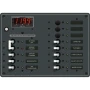 Blue Sea Systems Traditional Metal AC Main Circuit Breaker Panel, 120V AC, White Toggle, Metered