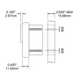 Blue Sea Systems Analog DC Voltmeter, Backlit Meter Face