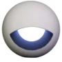 Plash Gravity Surface Mounted LED Deck Light, 6000K Cool White Light, White Housing, 105 Lumens, 1.2W, IP67