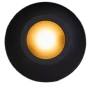 Plash Gravity LED Deck Light, Warm White Light, Black Housing, IP67, 1.2W - Apollo Lighting
