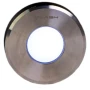 Plash Gravity Surface Mounted LED Deck Light, 316 Steel, Cool White Light