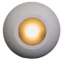 Plash Gravity Surface Mounted LED Deck Light, Warm White Light, White Housing