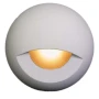 Plash Gravity Surface Mounted LED Deck Light, Warm White Light, White Housing