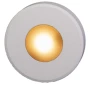 Plash Gravity Surface Mounted LED Deck Light, Warm White Light, White Housing