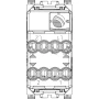 Vimar ARKÉ Series 2P 20AX 1-Way Switch, 250V, Lightable