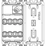 Vimar ARKÉ Series 2P 20AX 1-Way Switch, 250V, Lightable