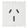 Vimar ARKÉ Series Australian SICURY Socket Outlet, 2P+E, 15A 250V, 2 Modules - Apollo Lighting