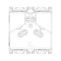 Vimar ARKÉ Series Australian SICURY Socket Outlet, 2P+E, 15A 250V, 2 Modules - Apollo Lighting