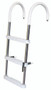 Jif Marine 3-Step Tscop Pontoon Boat Ladder Stainless Steel (Duf3)