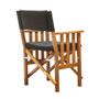 Whitecap Director's Chair II w/Black Cushion - Teak 61051
