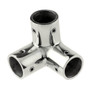 Whitecap 2" O.D. SS 3-Way Corner Fitting 6046C