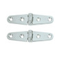 Whitecap Strap Hinge - CP/Brass - 4" x 1" - Pair S-604