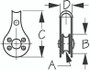 Sea Dog Marine Pulley With Plastic Shv - 1/4 (092100-1)