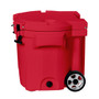 LAKA Coolers 30 Qt Cooler w/Telescoping Handle & Wheels - Red 1089