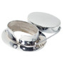 Whitecap Chain & Rope Deck Pipe 4" x 2-1/4" Chrome Plate S-114C