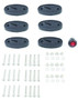 T-H Marine Led Oval Boat Light Kit - T-H Marine Supplies - 32650-6Kt-Rgb (32650-6Kt-Rgb-Dp)