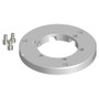 Lopolight Circular Baseplate, For Horizontal Mount Navigation Lights, 130mm Dia x 14mm, Silver Anodized Aluminum, Includes Mounting Hardware - Apollo Lighting