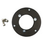 Lopolight Circular Baseplate for Horizontal Mount Navigation Lights, Aluminum, Black Anodized, Includes 3x M6 x 14 Screws.