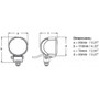 Hella Marine Module 70 Gen 4 LED Floodlight, Long-Range, White Housing, 12/24V Multivolt, IP67, SS316 Bracket, 6500K