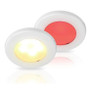 Hella Marine EuroLED 75 Dual Colour LED Downlight, Warm White/Red, 12V DC (9-16V), IP6K7, IP6K9K, Screw Mount, PWM or Resistive Dimming, 190 lm