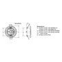 Hella Marine EuroLED 75 LED Downlights, IP6K7 & IP6K9K, 190 Lumens, 3W, PWM or Voltage Resistive Dimming