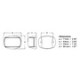 Hella Marine NaviLED Compact Deck Mount Sidelight Pair, 2NM, Multivolt 9-32V, IP67