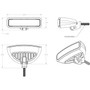 Lumitec Caprera3 Bracket-Mount LED Flood Light, Spectrum Halo, White Housing, 1200 Lumens, IP67, 12/24VDC