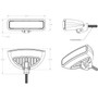 Lumitec Caprera3 Bracket Mount LED Flood Light, Spectrum Halo RGBW, Black Housing, 10-30V, 1,200+ lm, IP67