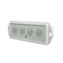 Lumitec Capri Flush-Mount LED Flood Light, White Light, White Finish, 10-30V, IP67, 530 lm, Dimmable, Ignition Protected