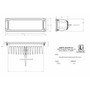 Lumitec Maxillume h60 LED Floodlight, White Dimming, 6000lm, 10-30V, IP67