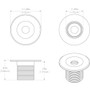Lumitec Echo LED Courtesy Light, 10-16V, IP67, Recessed Mount