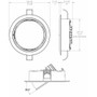 Lumitec Mirage Positionable LED Down Light, 10-30V DC, IP67, 33° Pivot, 2.72 in Cutout