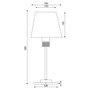 Imtra - Kati Table Lamp - with Switch & Dimmer, Warm White, 90-264VAC, IP20, 35W