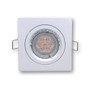 Mega LED - Tinos Downlight Fixture - Aluminum Alloy, For MR16/GU10 LED Bulbs, White Finish (TINOS-W)