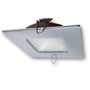 Mega LED - Anafi Square Downlight Fixture - For G4 LED Bulb Chromed Brass Trim And Frosted Glass