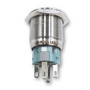 Mega LED - Latching Switch - Waterproof IP67, Stainless Steel, Illuminated