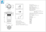 Mega LED - Push Button - Waterproof IP67, Stainless Steel, Illuminated Latching Switch, 24V, Blue LED (32359-12B)
