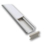 Mega LED - Recessed Aluminum Profile - Heavy Duty, Ideal For Floors/ Step Resistance, Length 2 Meter (30212HD)