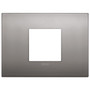Vimar - Arké 19652 Classic Cover Plate - 2 Central Module, Metal - Apollo Lighting