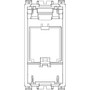 Vimar Arké MINI-COM Panduit Adaptor, 22.2 x 49 x 20.4 mm