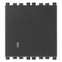 Vimar Arké Push Button, 1P NO, 10A 250V, Lightable, IP40