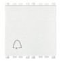 Vimar Arké Push Button, 1P NO, 10A 250V, Lightable, IP40