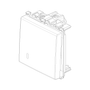 Vimar Arké Push Button, 1P NO, 10A 250V, Lightable, IP40