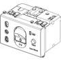 Vimar Arké SICURY Socket Outlet with C16 RCBO, 16A, 250V, Italian Standard P17/11, 3 Modules