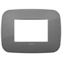 Vimar Arké Round Cover Plate, 3 Module - Apollo Lighting
