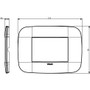 Vimar Arké Round Cover Plate, 3 Module