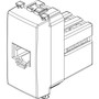 Vimar Arké RJ12 Phone Jack, 6-Position 6-Conductor, Screw Terminals