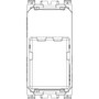 Vimar Arké RJ12 Phone Jack, 6-Position 6-Conductor, Screw Terminals